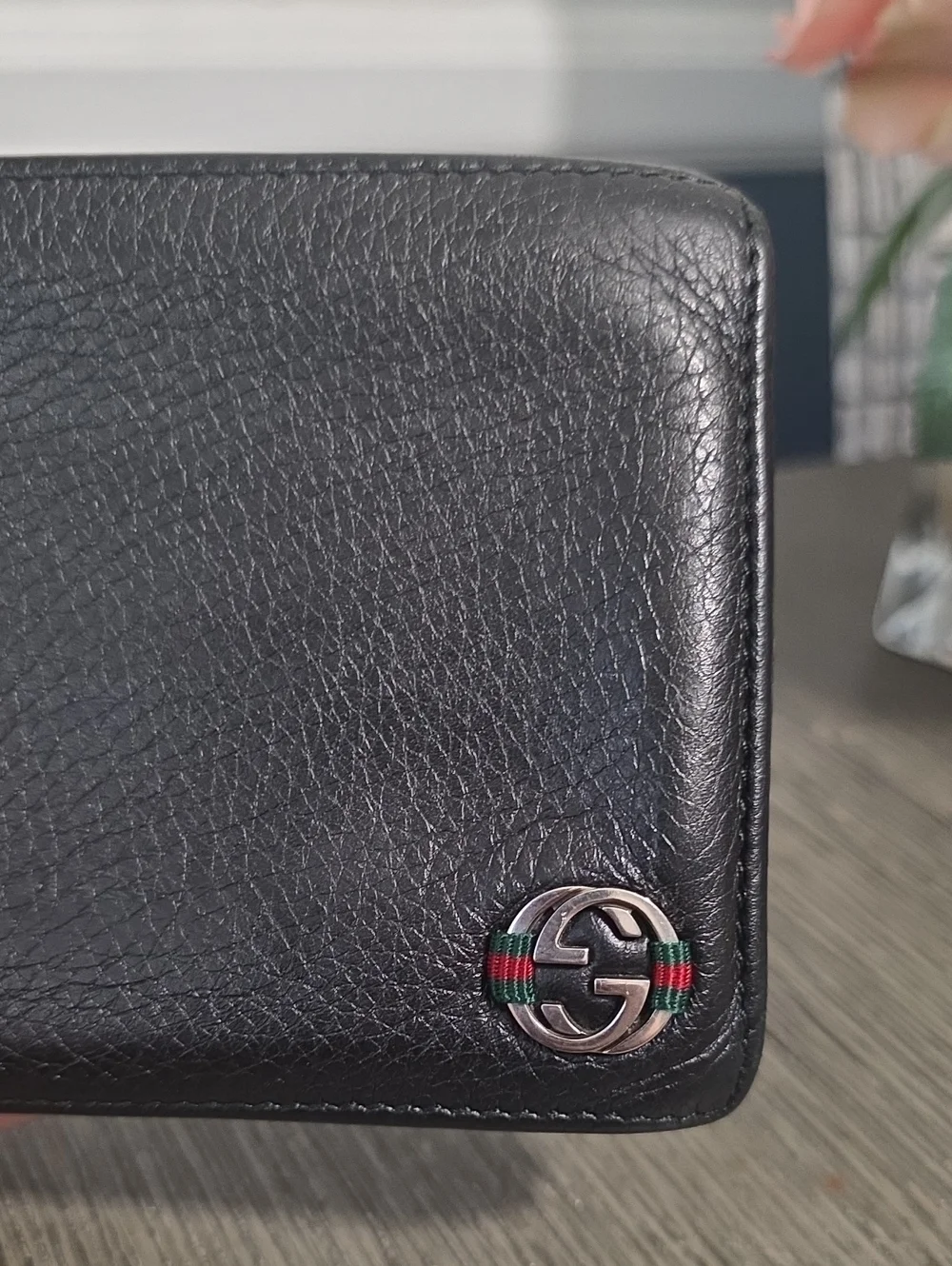 Authentic Gucci Interlocking G Web Bifold Wallet